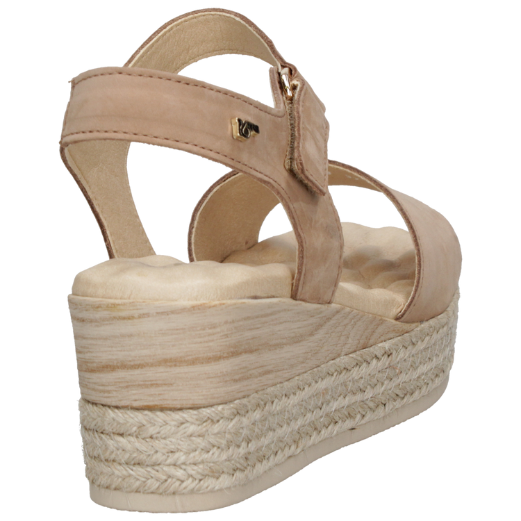 SANDALIA CASUAL MUJER 16 HRS CUERO NEGRO K067 - 8
