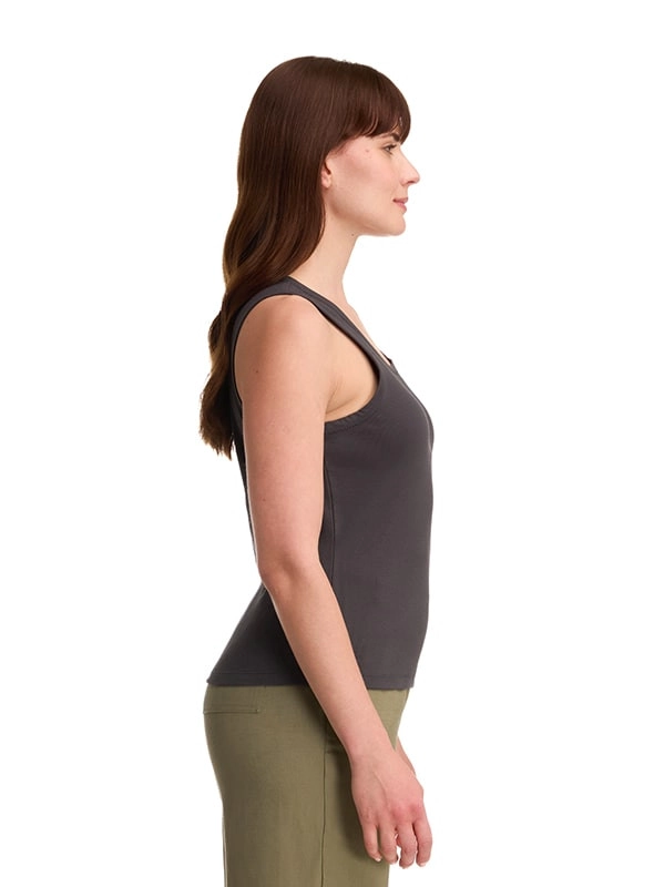 POLERA MUJER SIN MANGAS ALGODON CASUAL PANAMA JACK - K841 | GRIS - 5