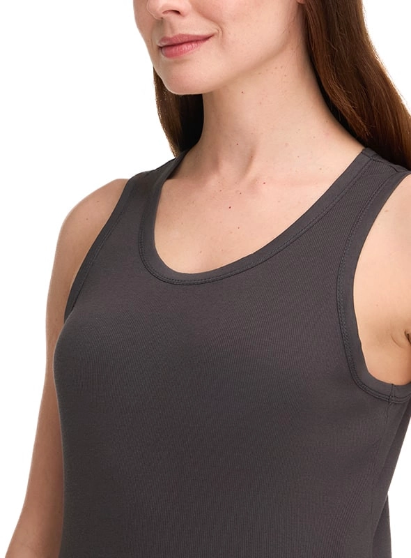 POLERA MUJER SIN MANGAS ALGODON CASUAL PANAMA JACK - K841 | GRIS - 6