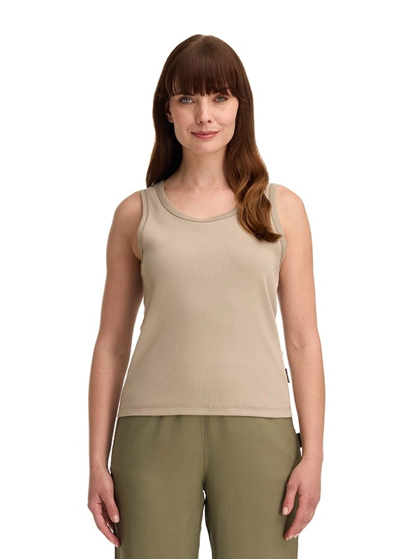POLERA MUJER SIN MANGAS ALGODON CASUAL PANAMA JACK - K841 | BEIGE - 3