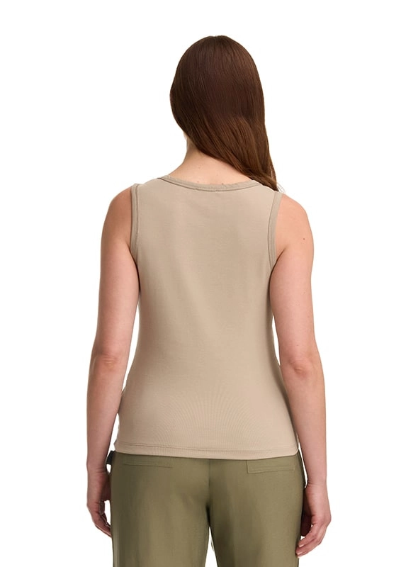 POLERA MUJER SIN MANGAS ALGODON CASUAL PANAMA JACK - K841 | BEIGE - 4