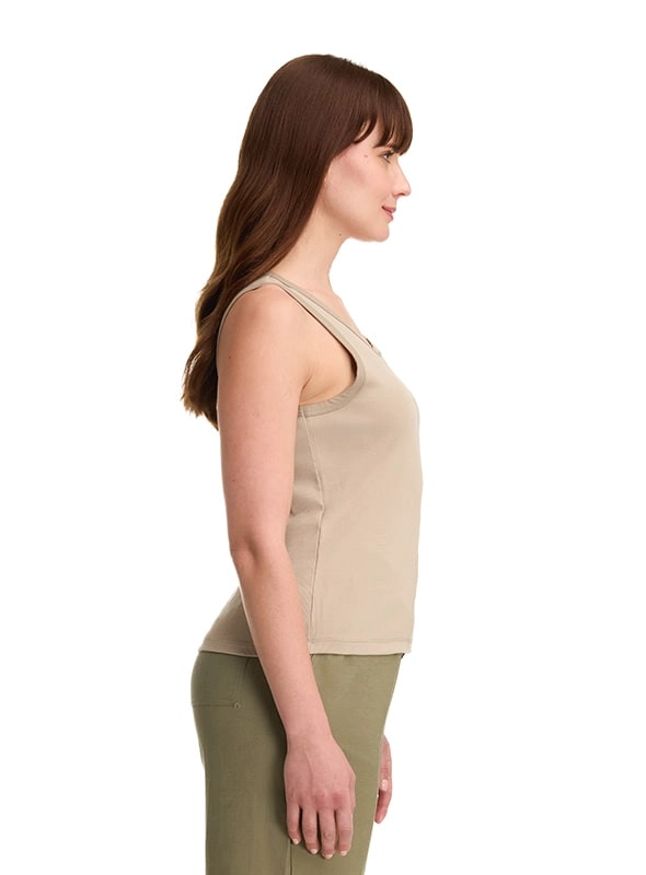 POLERA MUJER SIN MANGAS ALGODON CASUAL PANAMA JACK - K841 | BEIGE - 5