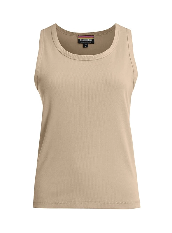 POLERA MUJER SIN MANGAS ALGODON CASUAL PANAMA JACK - K841 | BEIGE - 7
