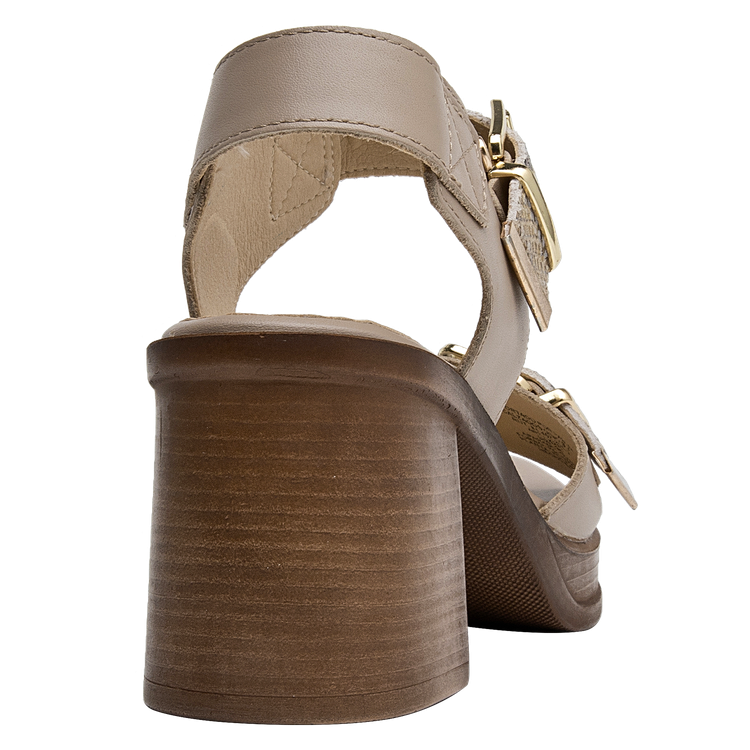 SANDALIA CASUAL MUJER POLLINI CUERO NEGRO K222 - 8