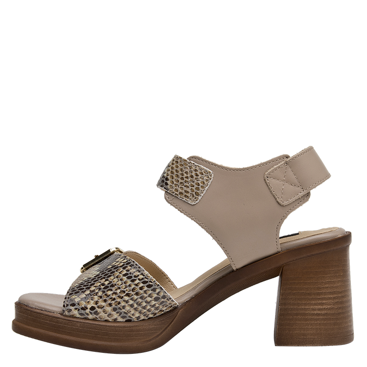 SANDALIA CASUAL MUJER POLLINI CUERO NEGRO K222 - 9