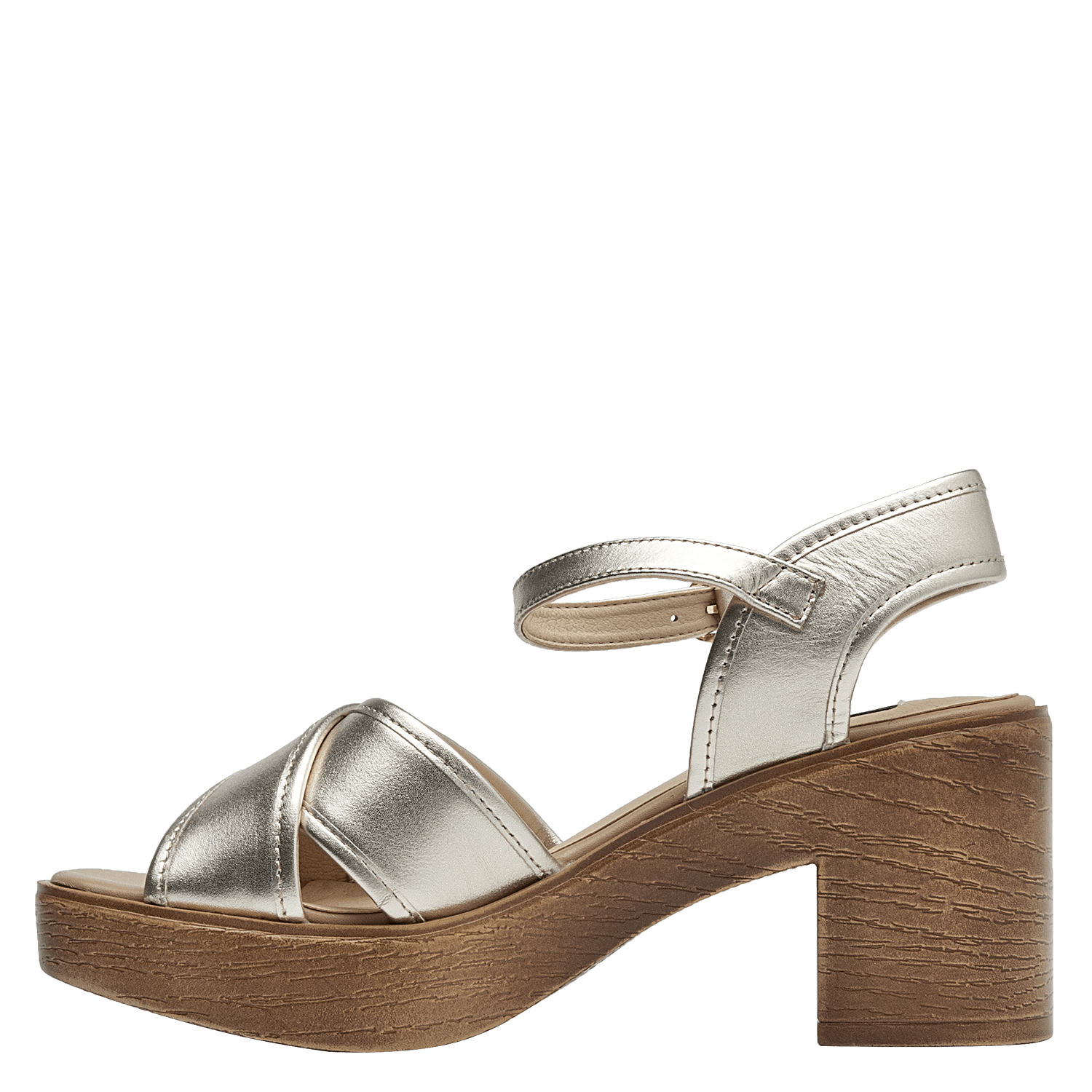 SANDALIA CASUAL MUJER POLLINI - K215 | NEGRO - 9