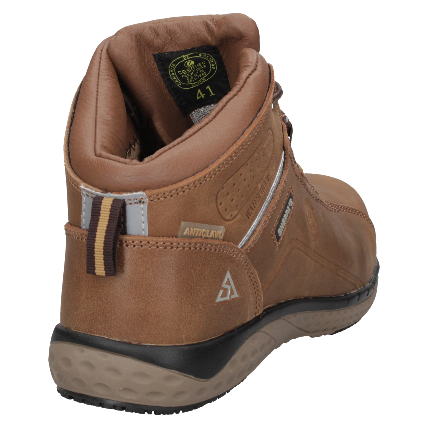 ZAPATO SEGURIDAD SHERPA'S HOMBRE WATERPROOF A953 MARRÓN CLARO - 3