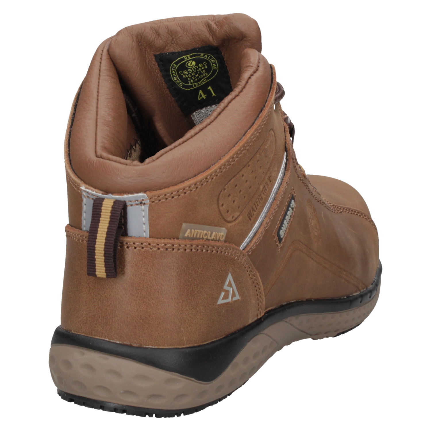 ZAPATO SEGURIDAD SHERPA'S HOMBRE WATERPROOF A953 MARRÓN CLARO - 3