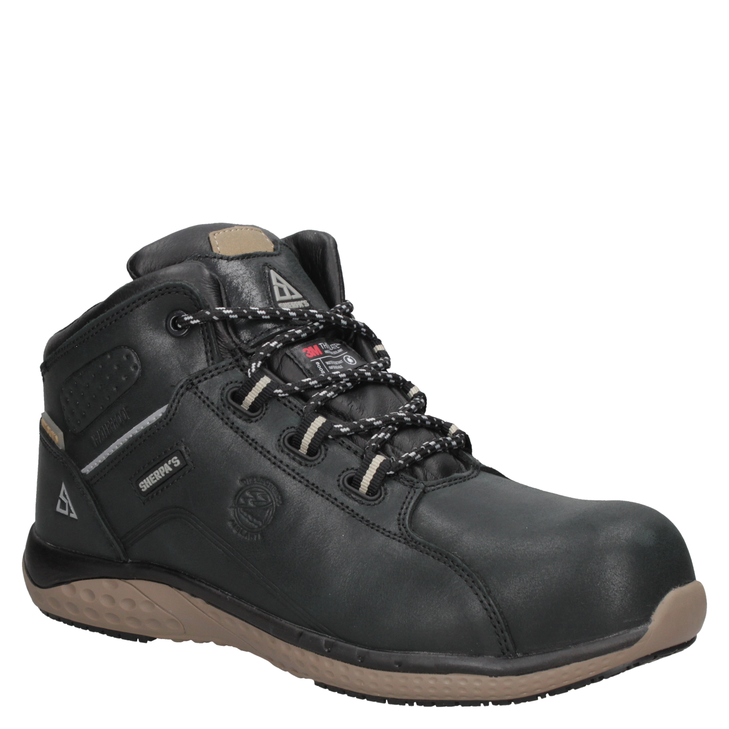 ZAPATO SEGURIDAD SHERPA'S HOMBRE WATERPROOF A953 MARRÓN CLARO - 6