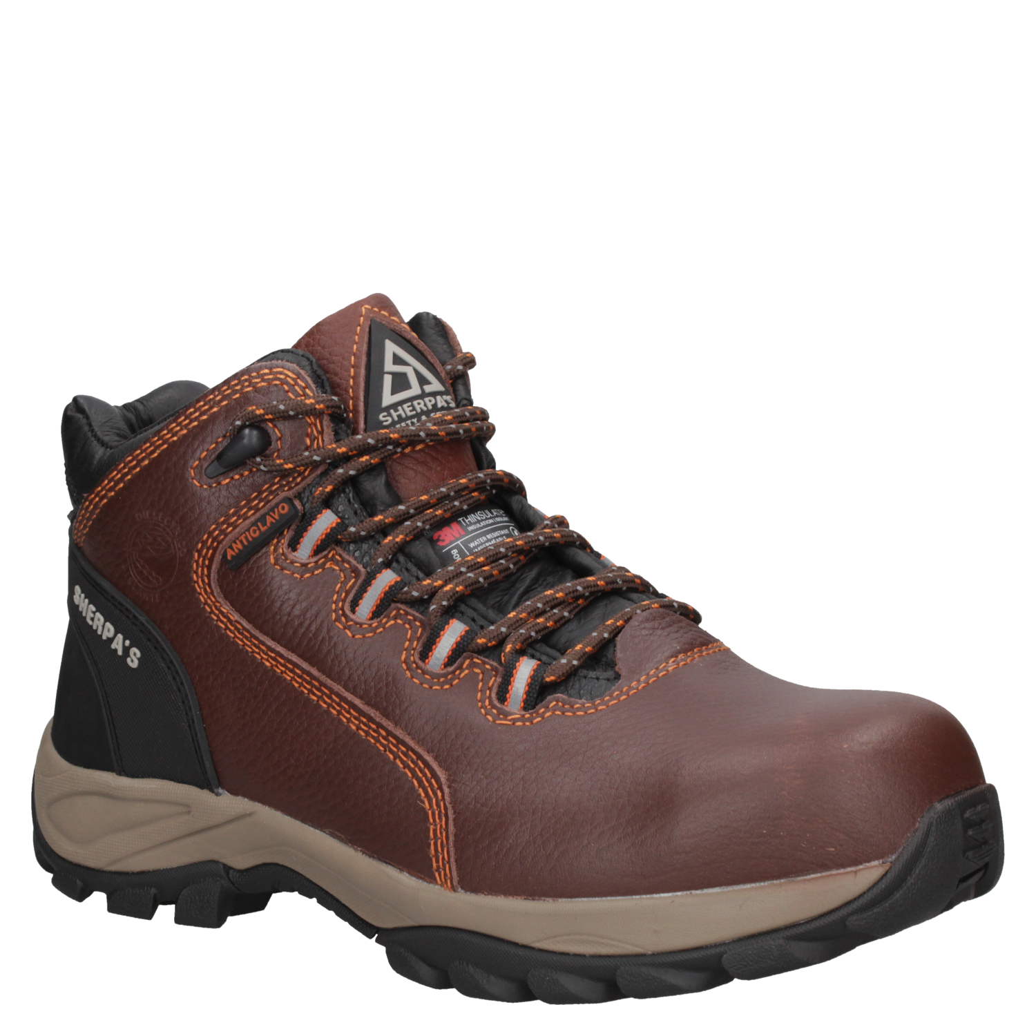 ZAPATO SEGURIDAD SHERPA'S HOMBRE A916 MARRÓN OSCURO - 2