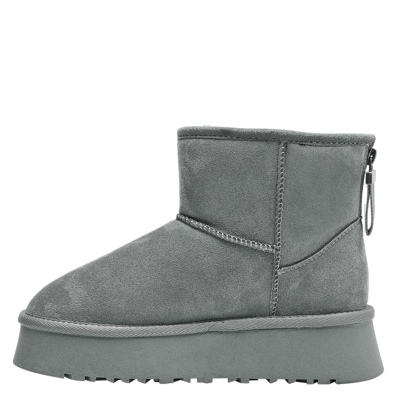 PANTUFLA BOTIN MUJER PANAMA JACK - L730 | GRIS - 5