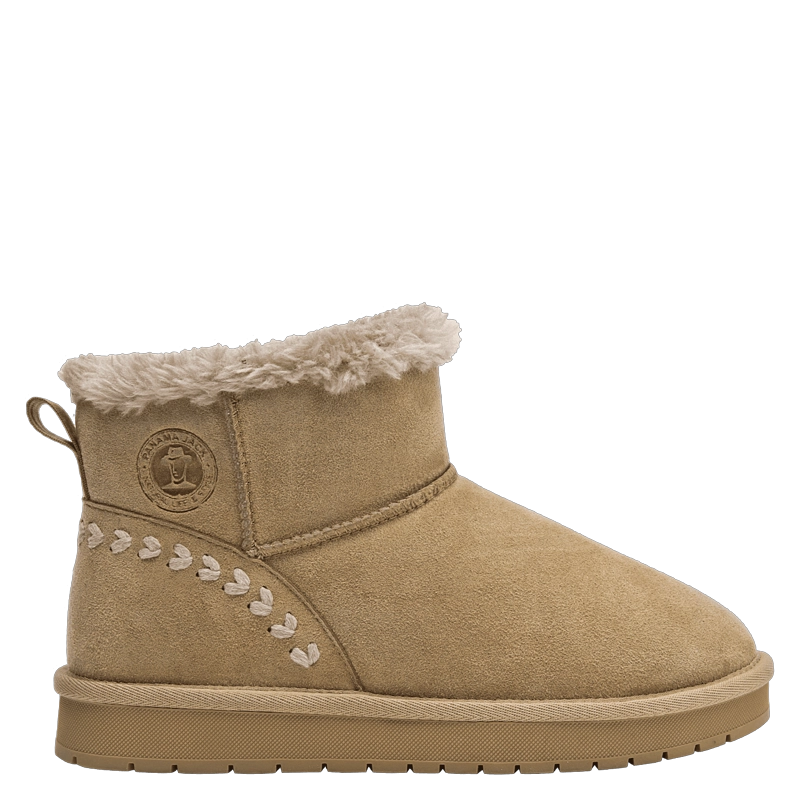 PANTUFLA BOTIN MUJER PANAMA JACK - L729 | MARRON CLARO - 1