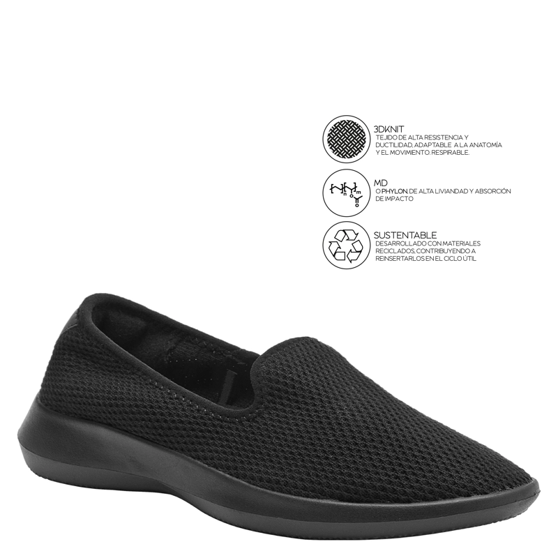 ZAPATILLA CASUAL MUJER 16 HRS - L140 | NEGRO - 6