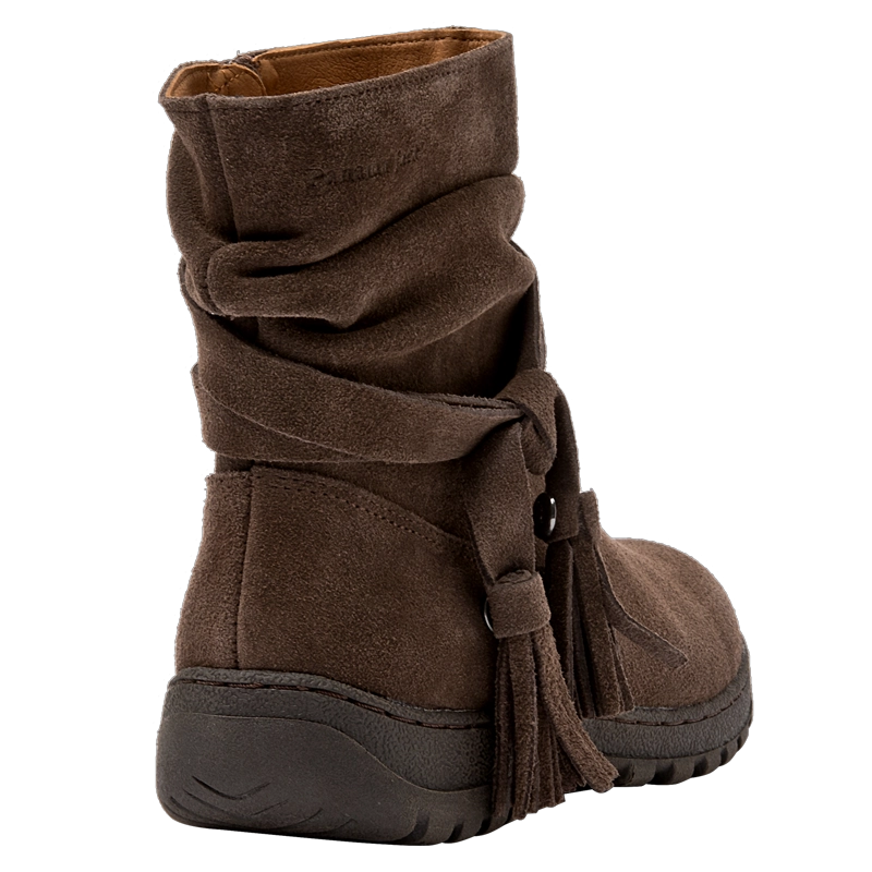 BOTIN CUERO GAMUZA MUJER PANAMA JACK - J698 | AZUL - 3
