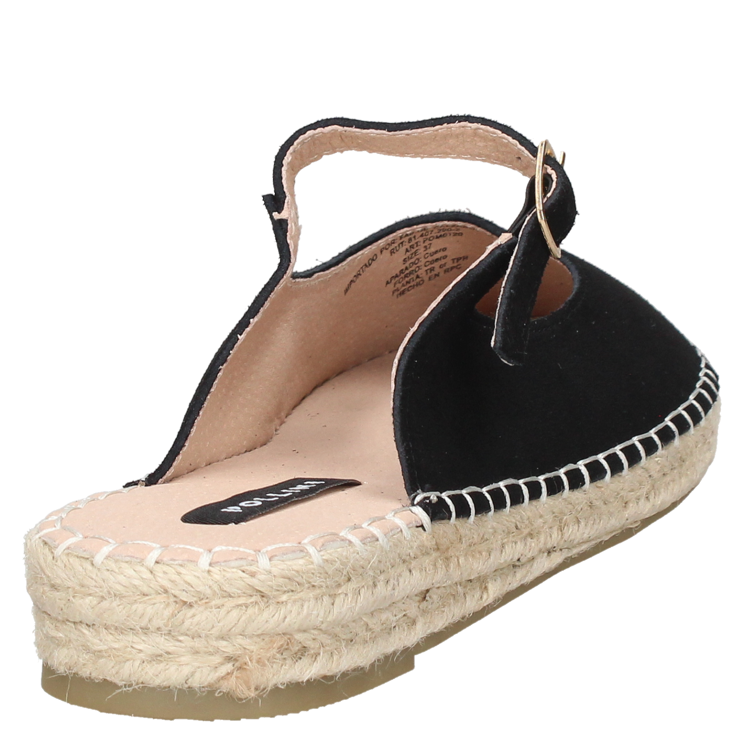 ALPARGATA CASUAL MUJER POLLINI - POM0120 | NEGRO - 8
