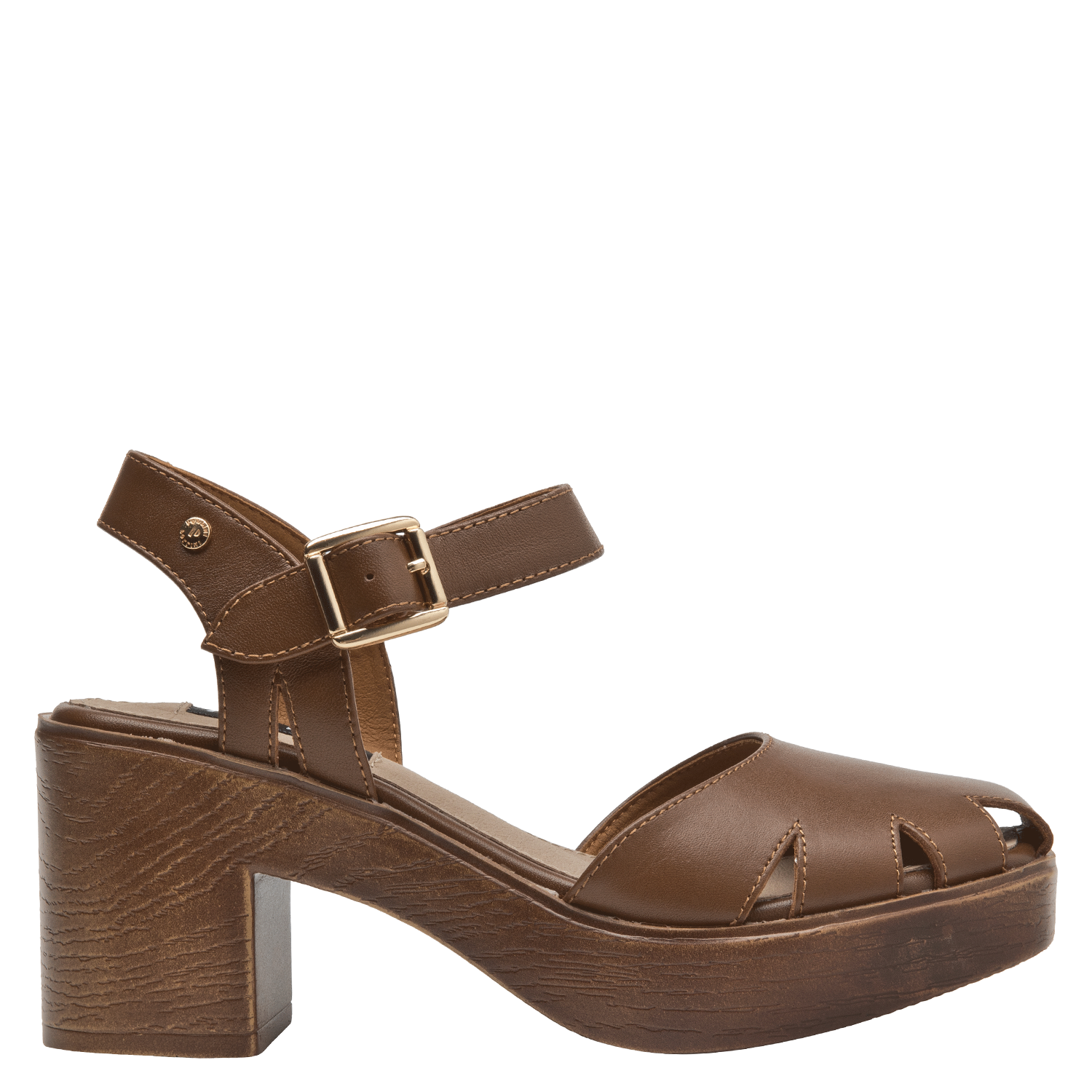SANDALIA CASUAL MUJER POLLINI - POM0022 | MARRON - 6