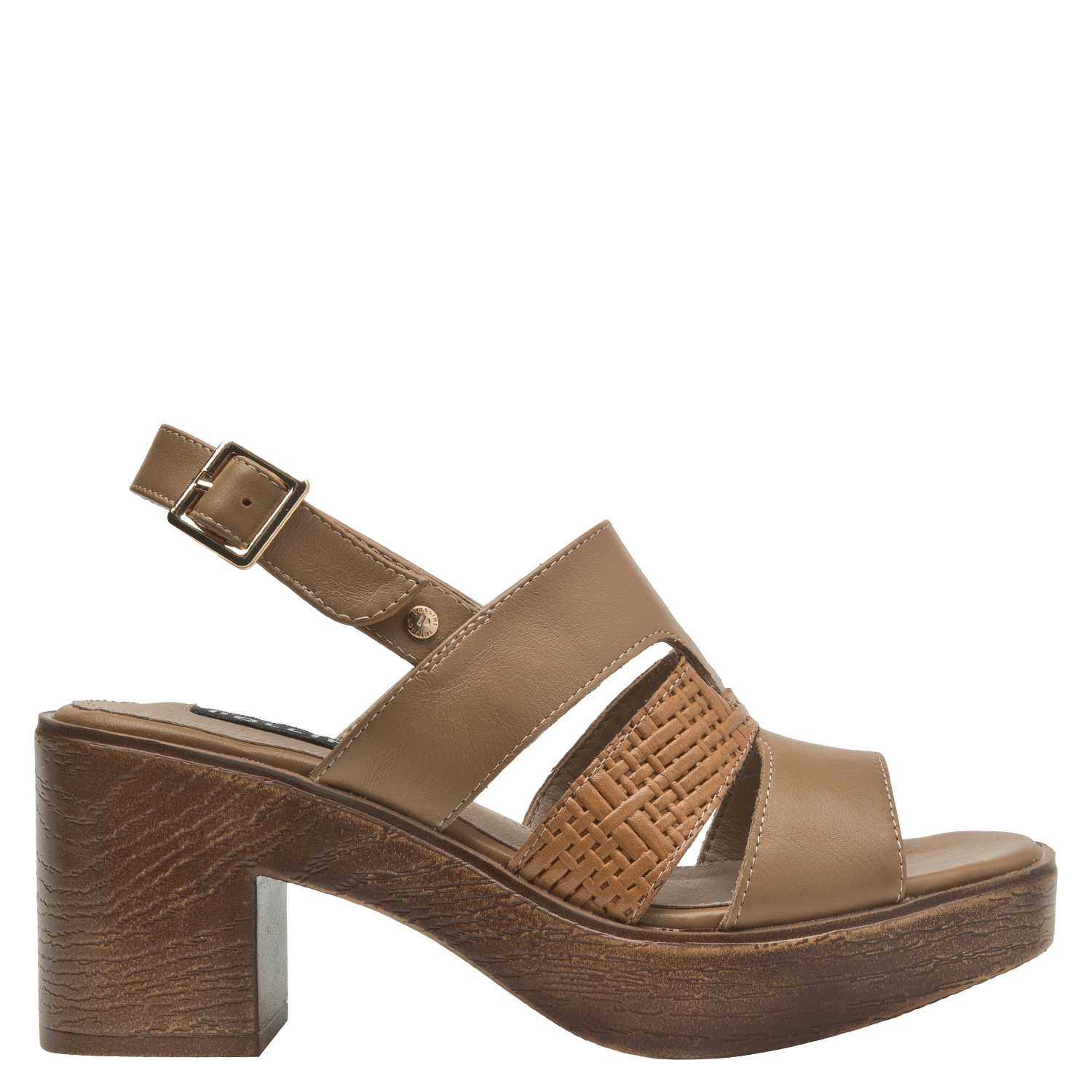 SANDALIA CASUAL MUJER POLLINI - POM0019 | MARRON CLARO - 1