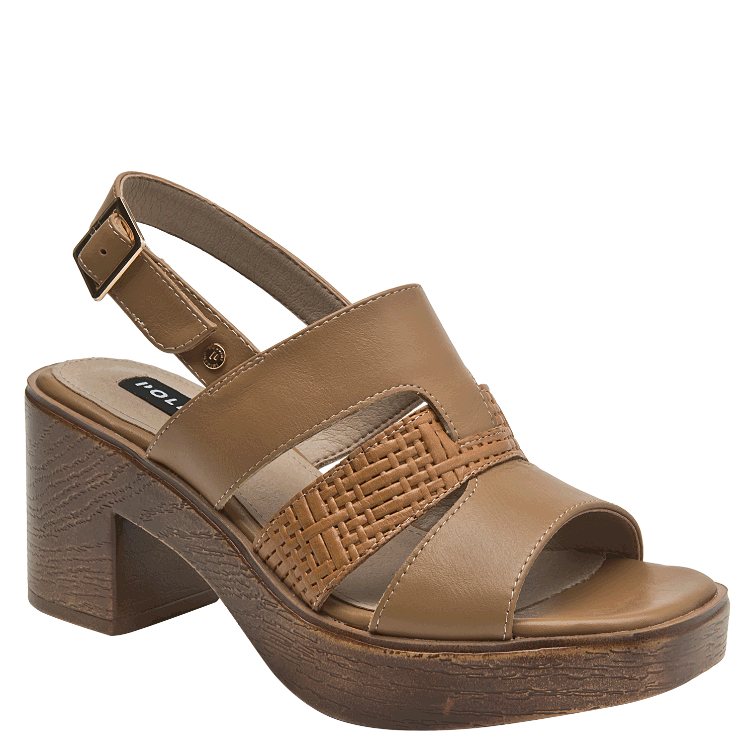 SANDALIA CASUAL MUJER POLLINI - POM0019 | MARRON CLARO - 2