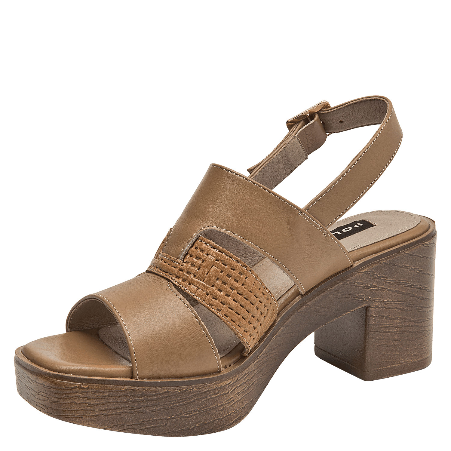 SANDALIA CASUAL MUJER POLLINI - POM0019 | MARRON CLARO - 4