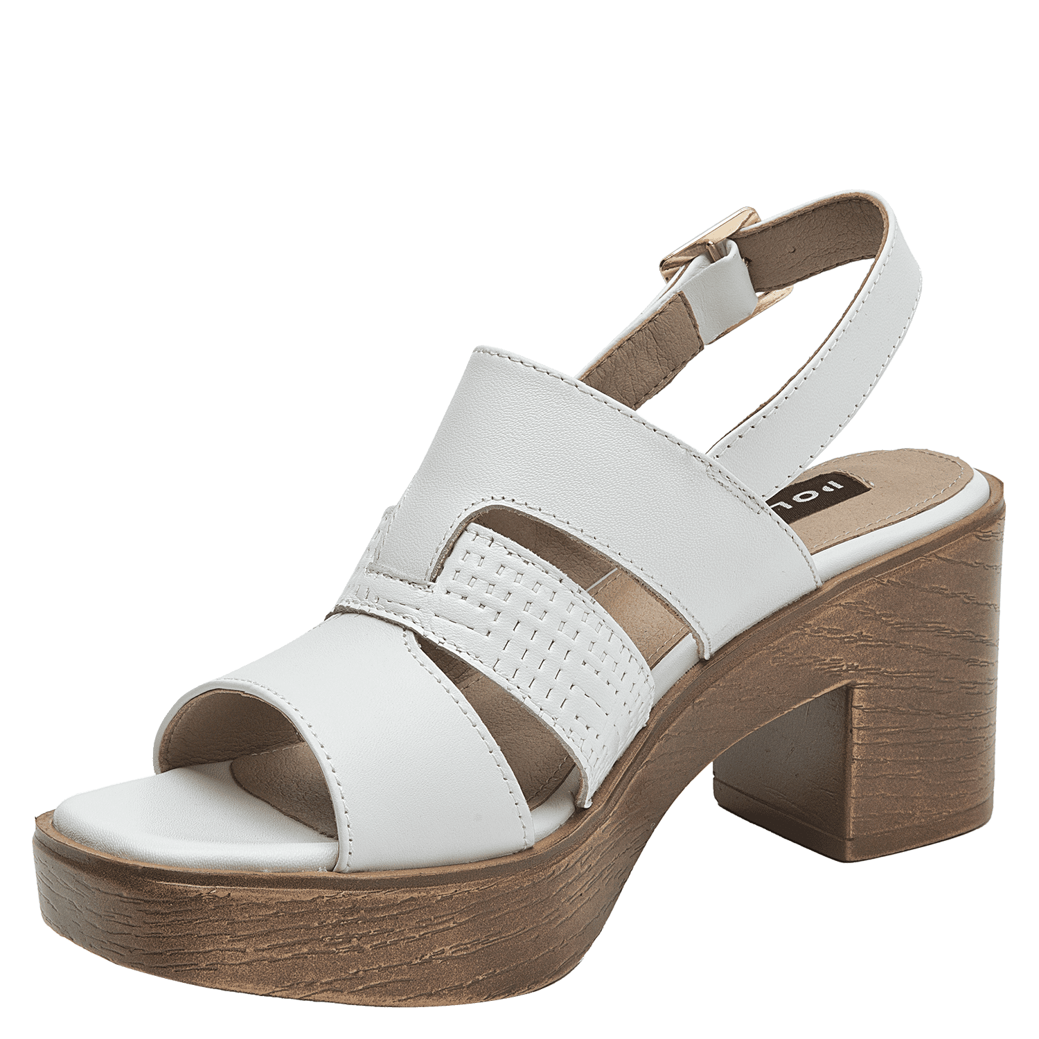 SANDALIA CASUAL MUJER POLLINI - POM0019 | MARRON CLARO - 8
