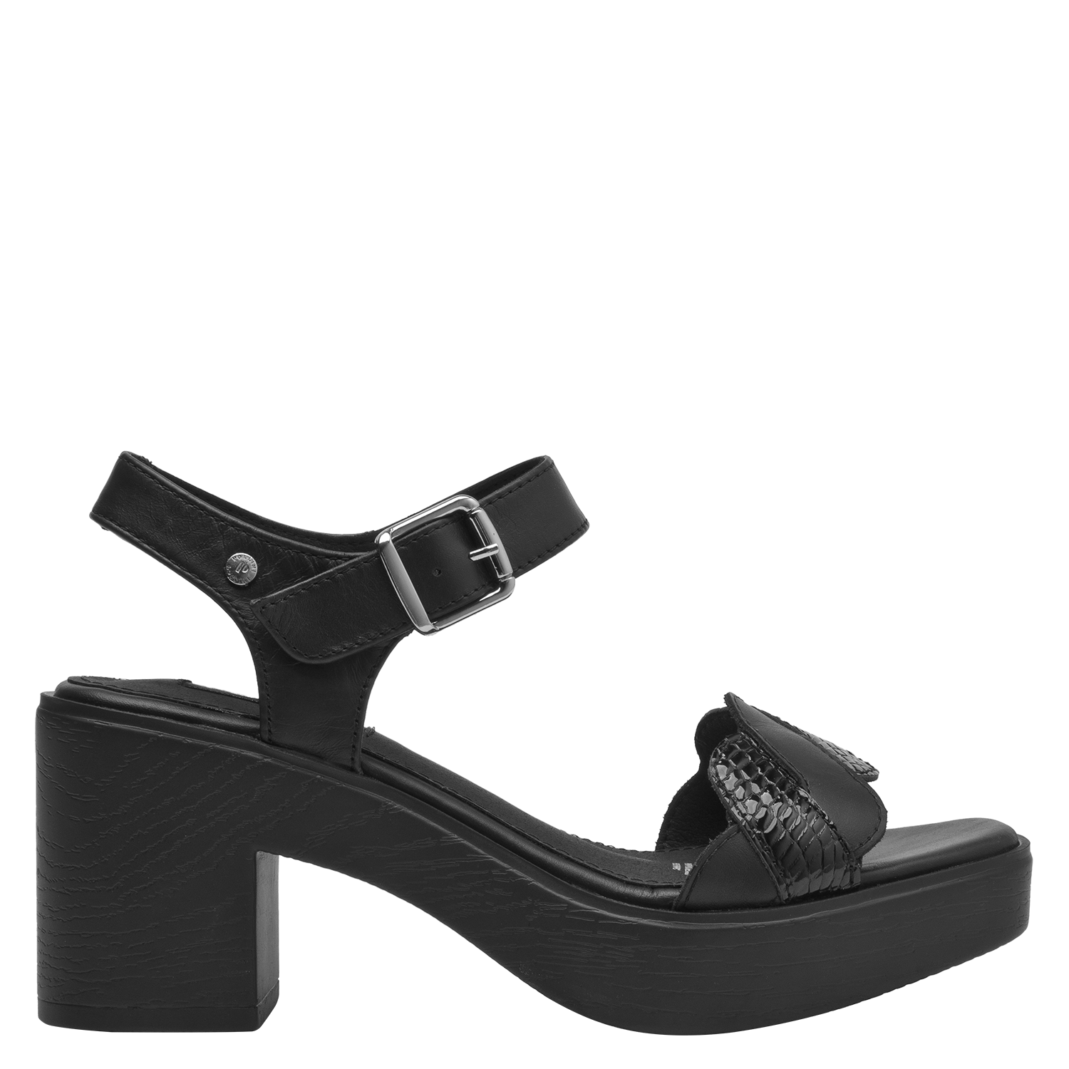SANDALIA CASUAL MUJER POLLINI - POM0020 | NEGRO - 1