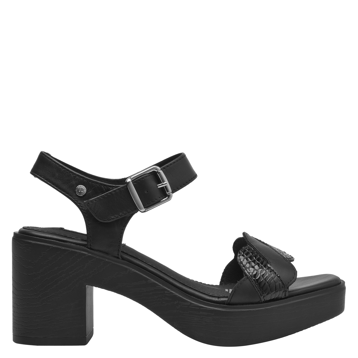 SANDALIA CASUAL MUJER POLLINI - POM0020 | NEGRO - 6