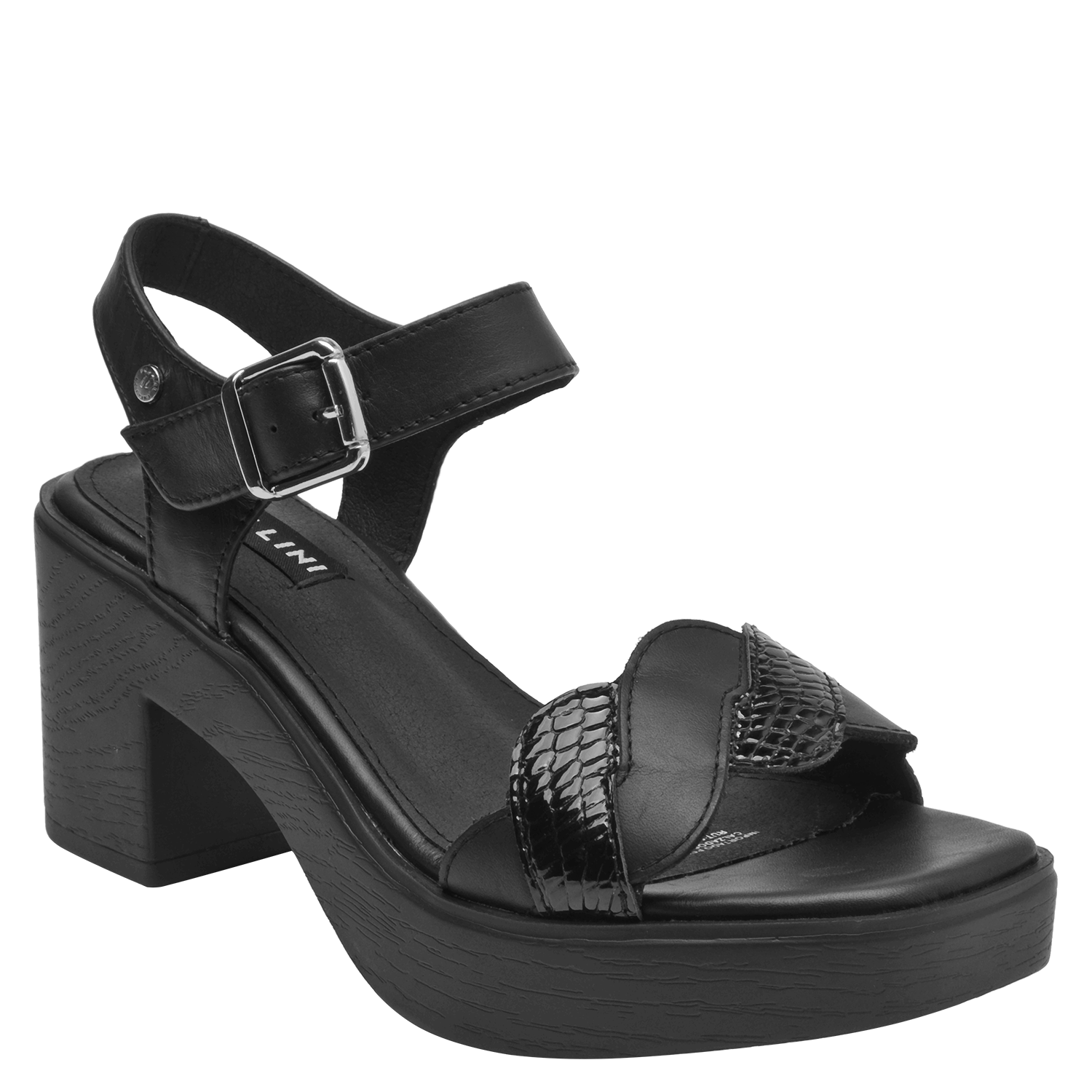 SANDALIA CASUAL MUJER POLLINI - POM0020 | NEGRO - 7