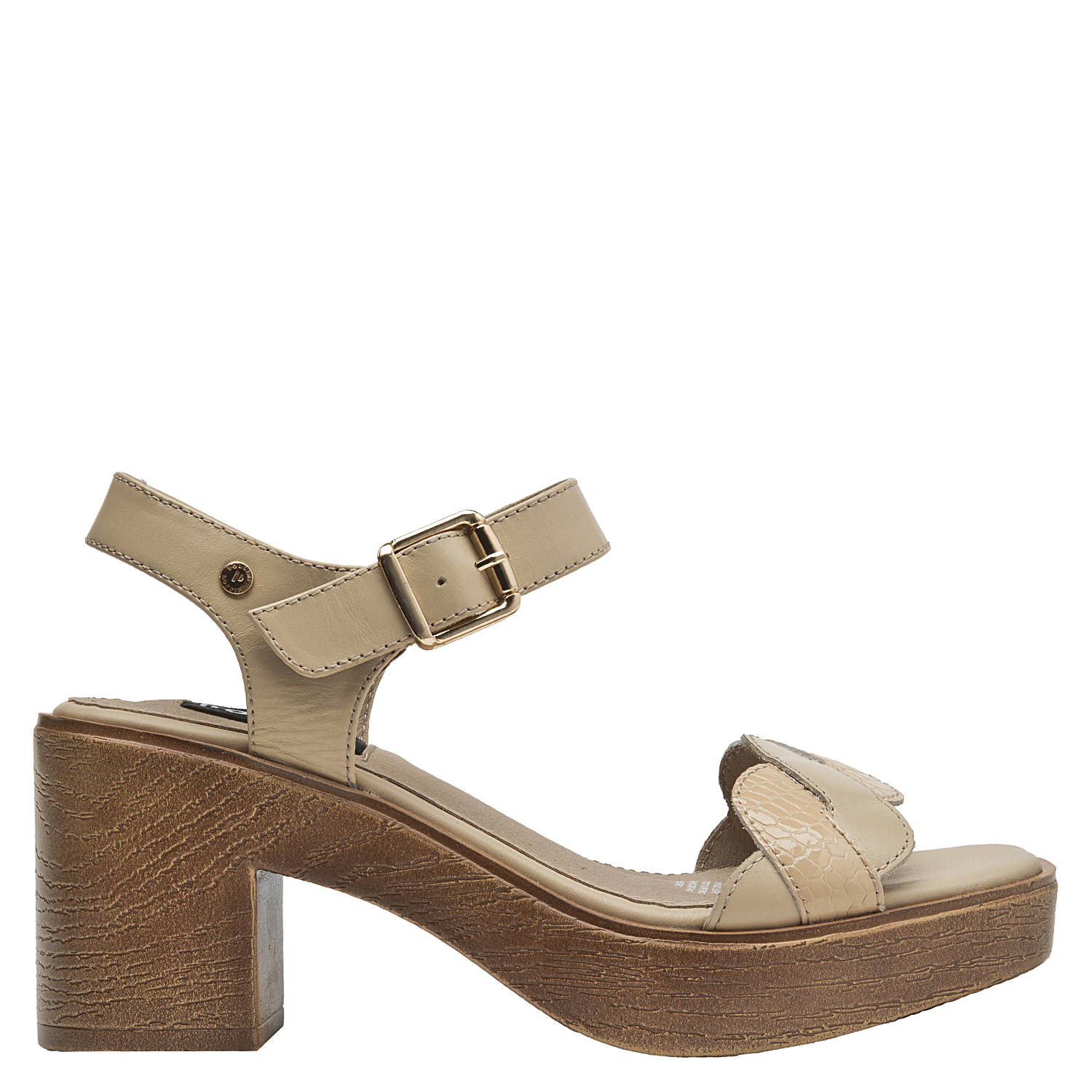 SANDALIA CASUAL MUJER POLLINI - POM0020 | BEIGE - 1