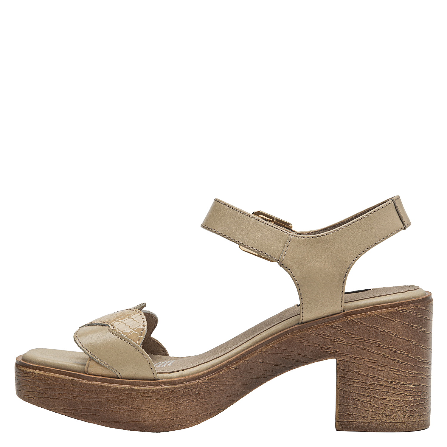 SANDALIA CASUAL MUJER POLLINI - POM0020 | BEIGE - 4