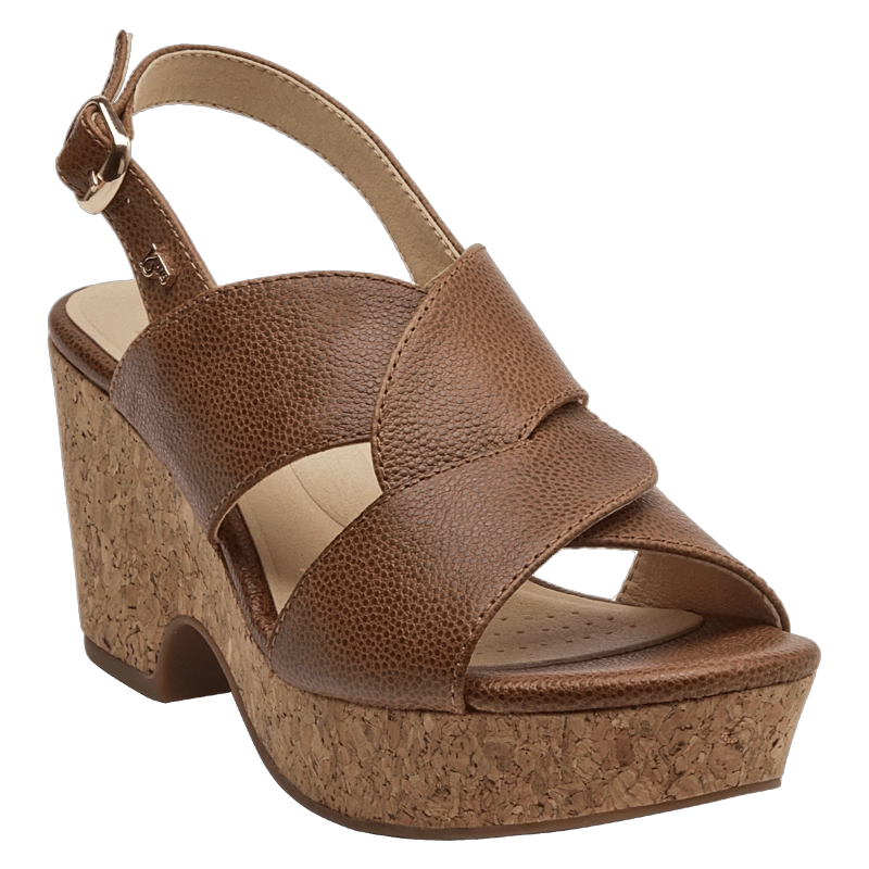 SANDALIA CASUAL MUJER 16 HRS - 16M0009 | MARRON CLARO - 2