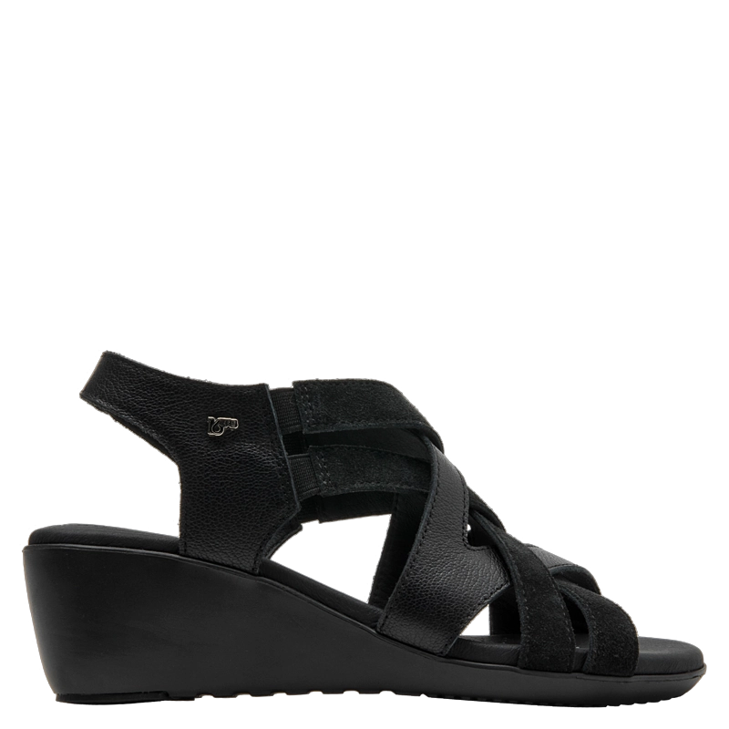 SANDALIA CASUAL MUJER 16 HRS - 16M0054 | NEGRO - 1