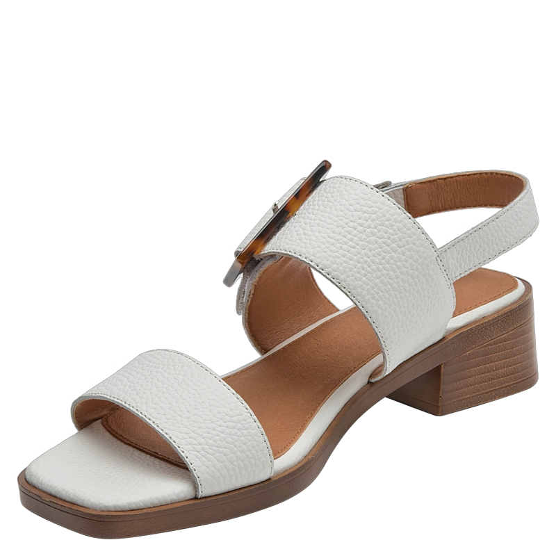 SANDALIA CASUAL MUJER POLLINI - POM0062 | BLANCO - 5