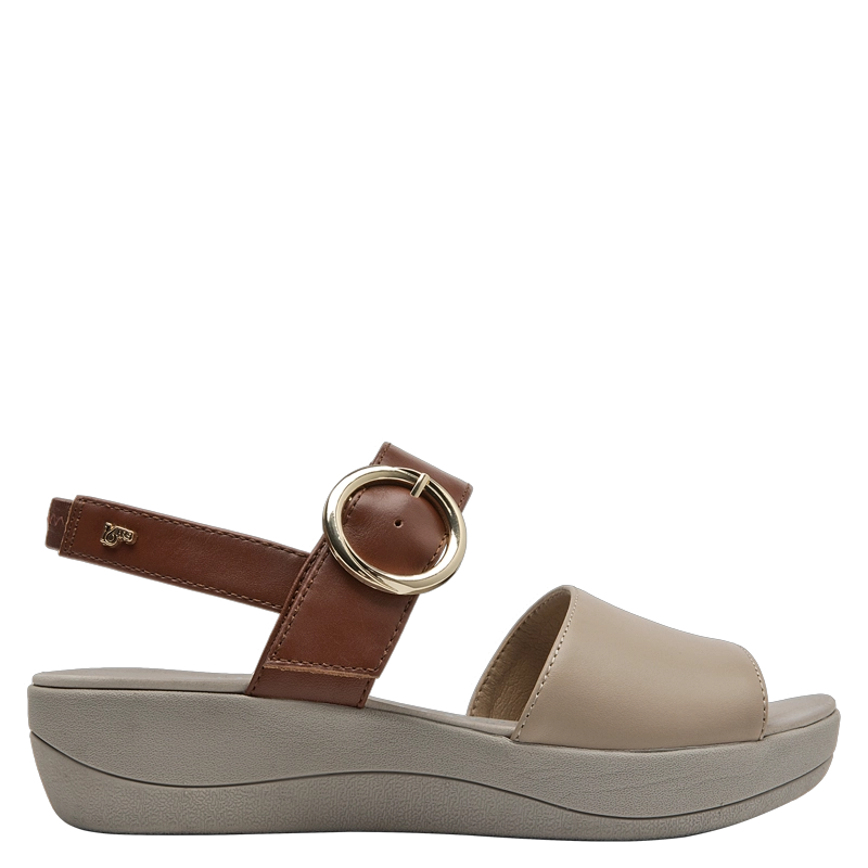 SANDALIA CASUAL MUJER 16 HRS - 16M0007 | BEIGE - 1