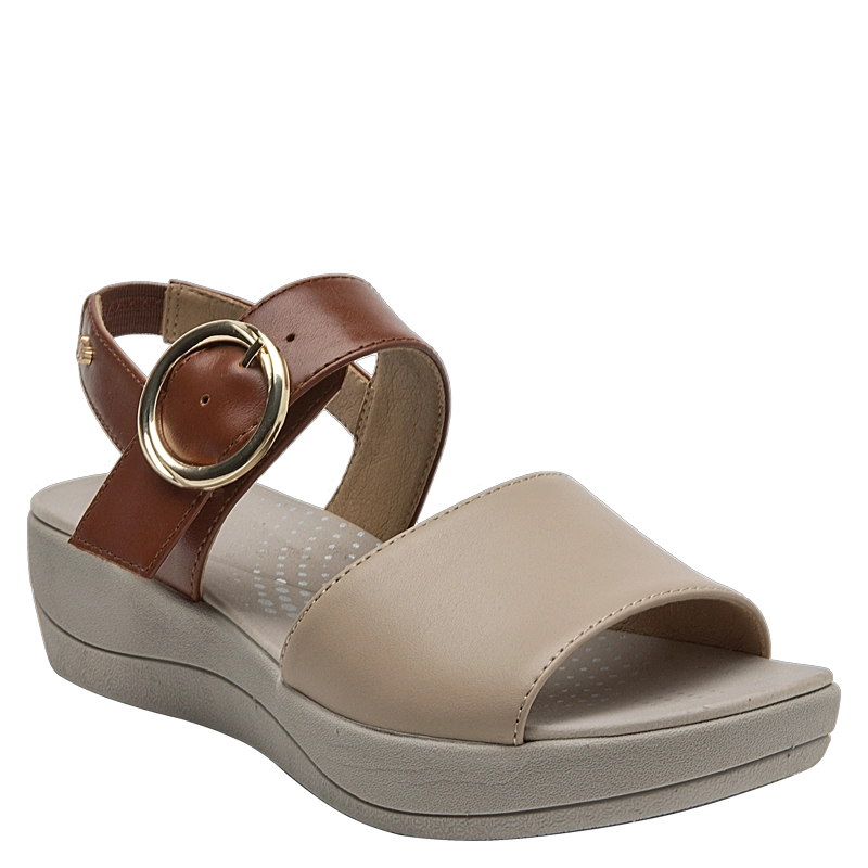 SANDALIA CASUAL MUJER 16 HRS - 16M0007 | BEIGE - 2
