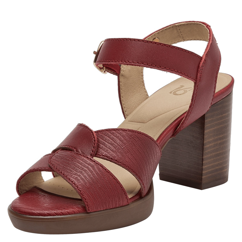 SANDALIA CASUAL MUJER 16 HRS - 16M0040 | ROJO - 5