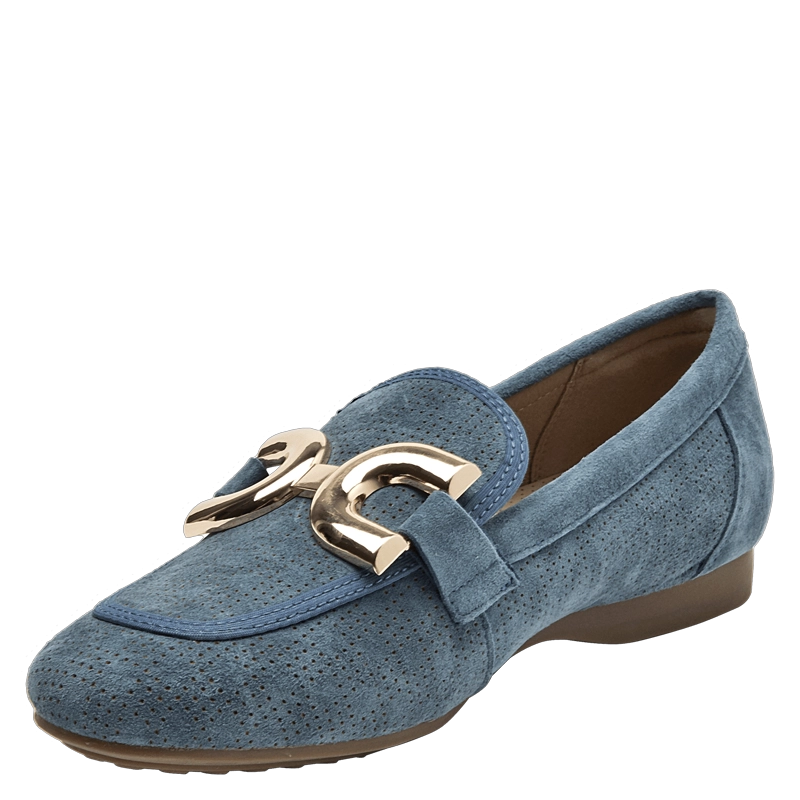 MOCASIN CASUAL MUJER POLLINI - POM0072 | CELESTE - 5