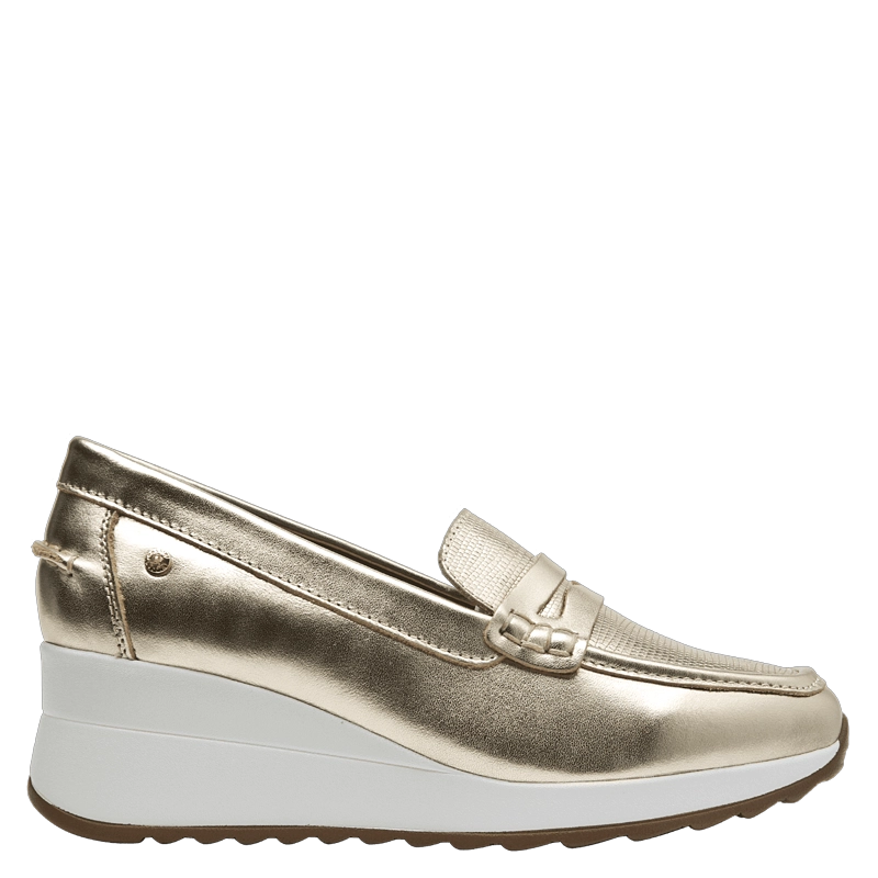MOCASIN CASUAL MUJER POLLINI - POM0013 | DORADO - 1