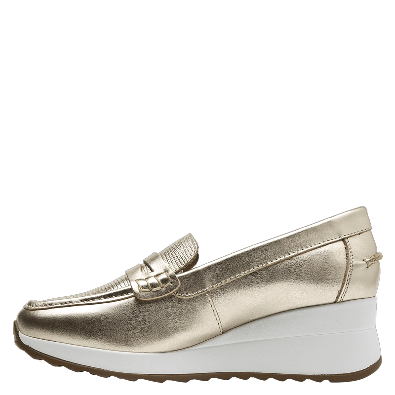 MOCASIN CASUAL MUJER POLLINI - POM0013 | DORADO - 5