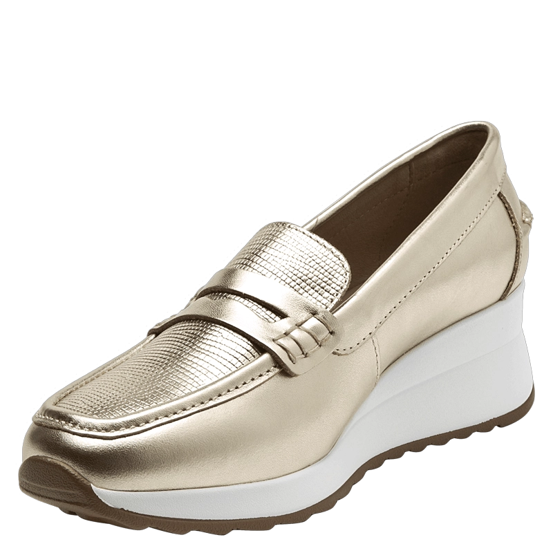 MOCASIN CASUAL MUJER POLLINI - POM0013 | DORADO - 9