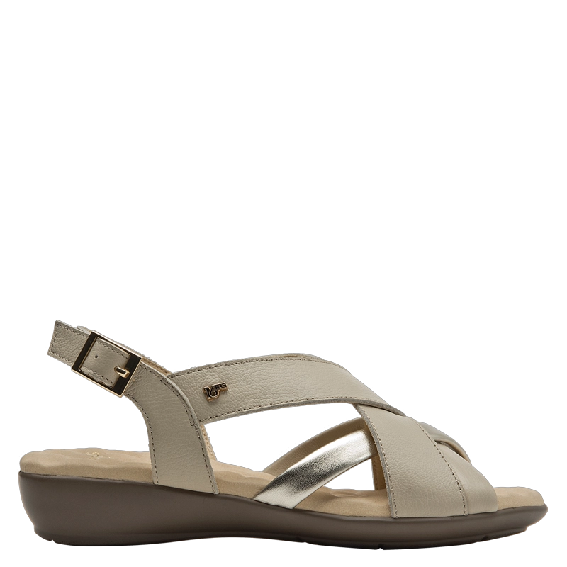 SANDALIA CASUAL MUJER 16 HRS - 16M0027 | BEIGE - 1