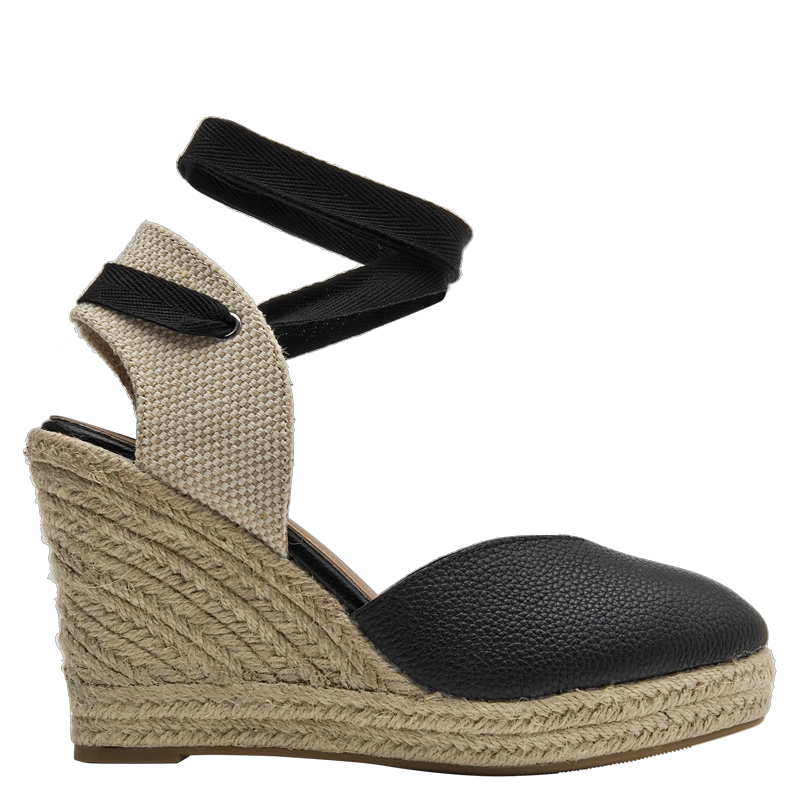 ALPARGATA CASUAL MUJER POLLINI - POM0074 | NEGRO - 1
