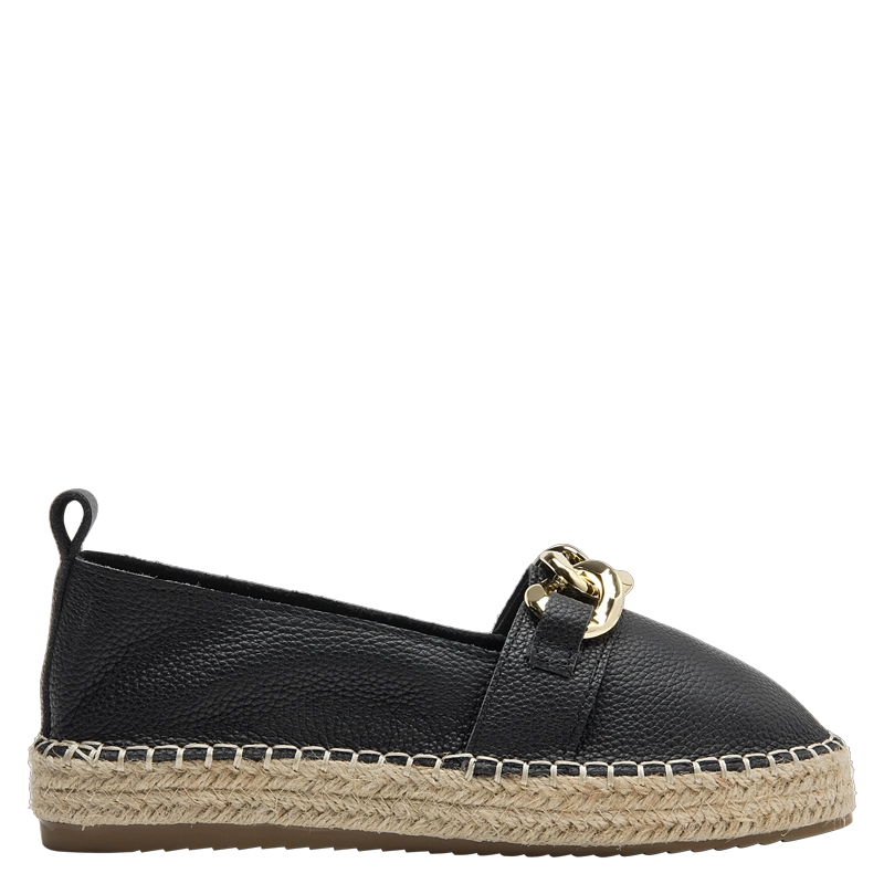 ALPARGATA CASUAL MUJER POLLINI - POM0073 | NEGRO - 1