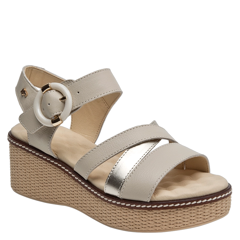 SANDALIA CASUAL MUJER 16 HRS - 16M0084 | BEIGE - 2