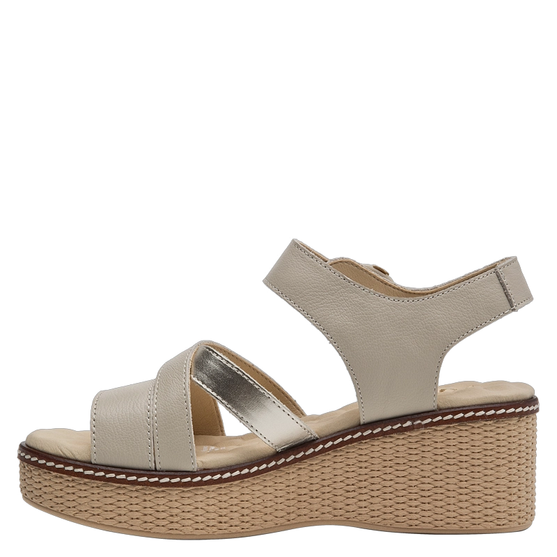 SANDALIA CASUAL MUJER 16 HRS - 16M0084 | BEIGE - 4
