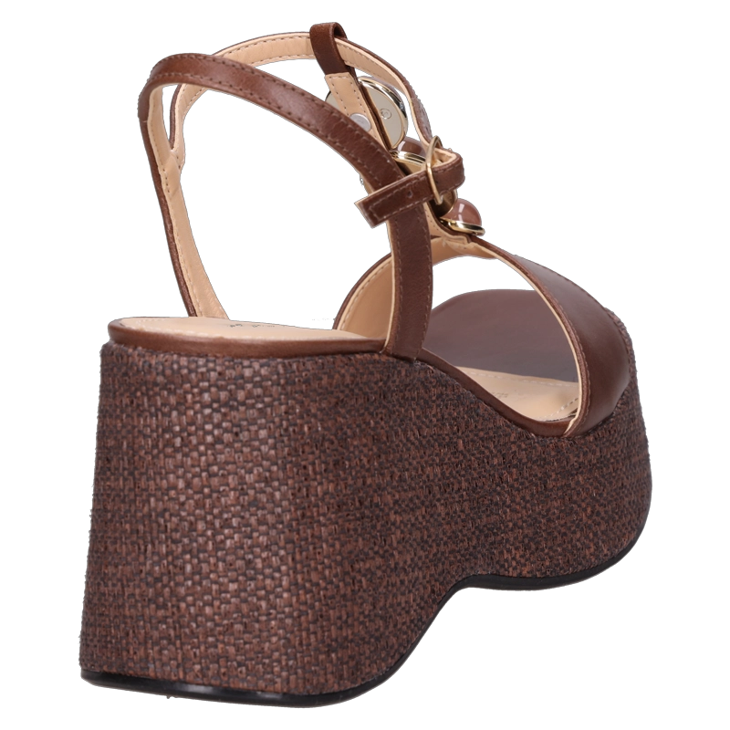 SANDALIA CASUAL MUJER POLLINI - POM0125 | MARRON - 3