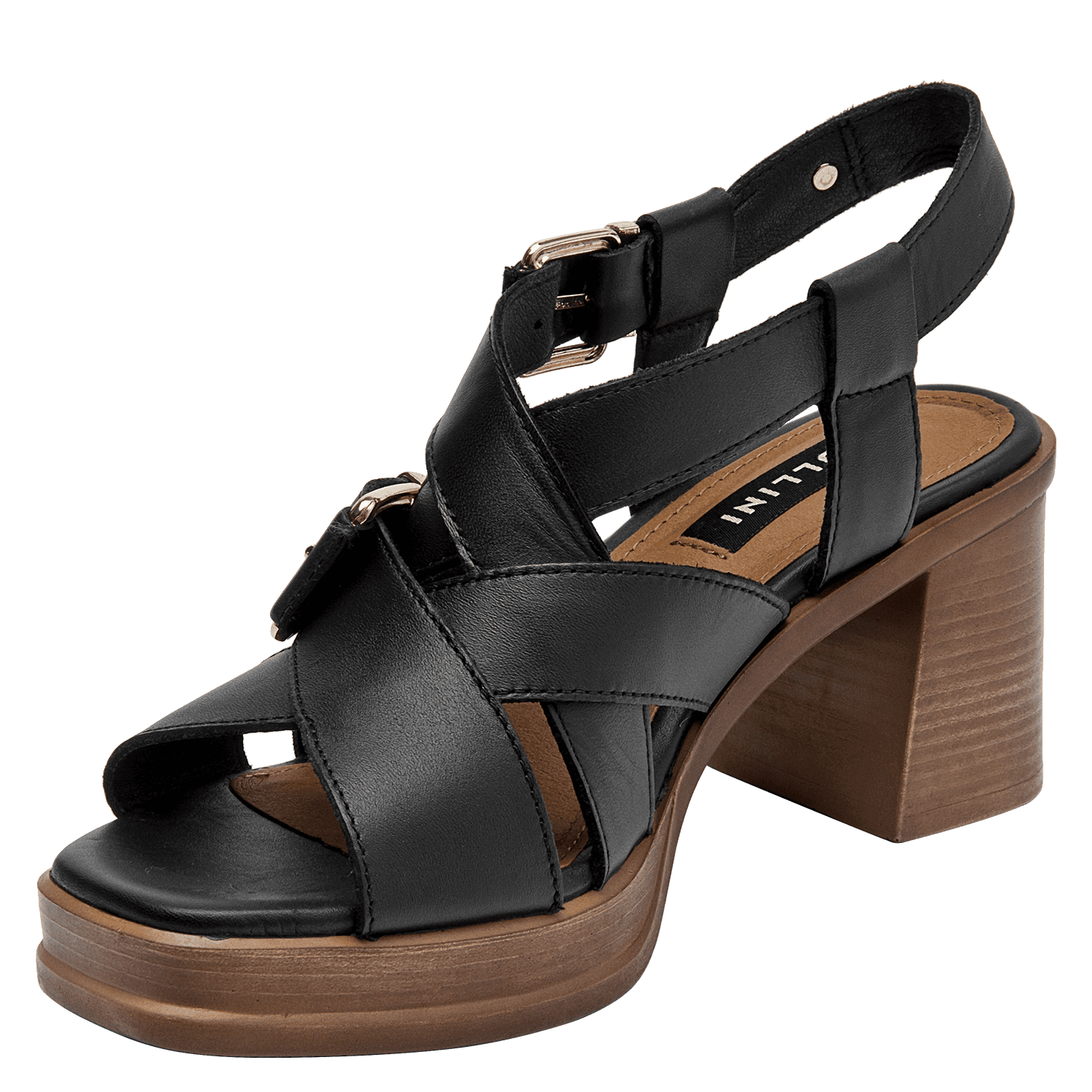SANDALIA CASUAL MUJER POLLINI - POM0027 | NEGRO - 5
