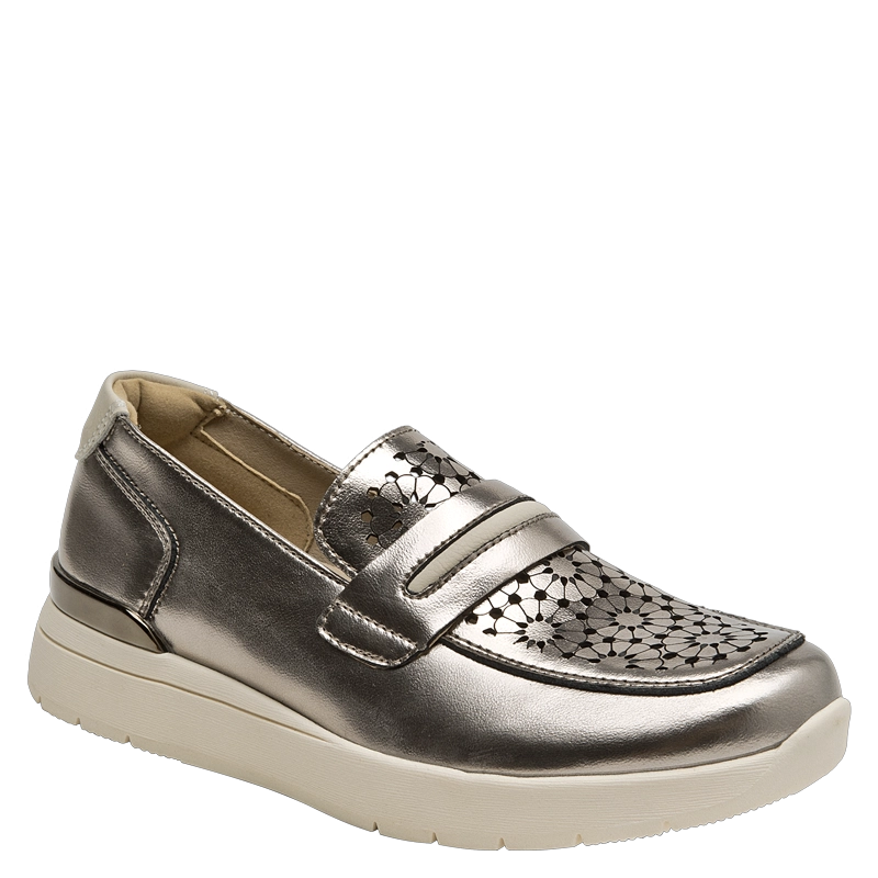 MOCASIN CASUAL MUJER 16 HRS - 16M0139 | PLATEADO - 2