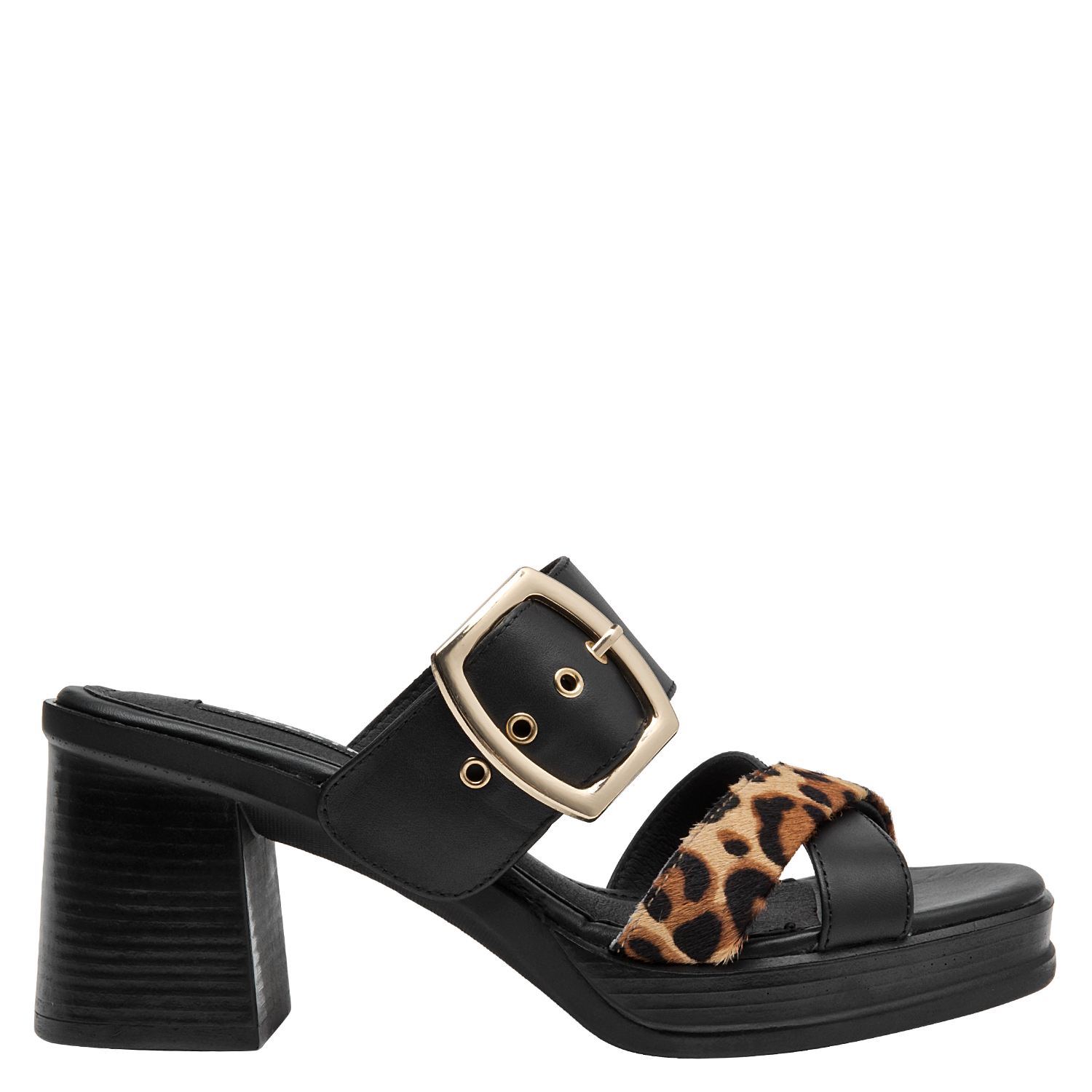 SANDALIA CASUAL MUJER POLLINI - POM0030 | NEGRO - 1