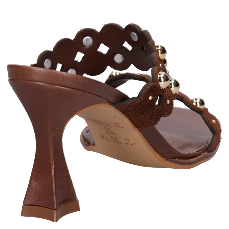SANDALIA FORMAL MUJER MINGO - MIM0081 | MARRON - 3