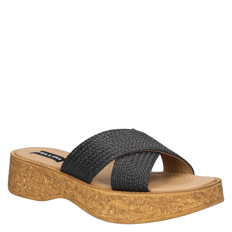 SANDALIA CASUAL MUJER POLLINI - I241 | NEGRO - 1